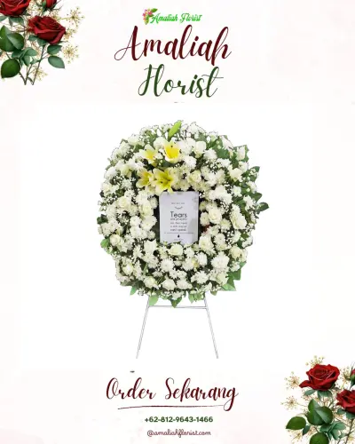 Krans Bunga Duka Cita di Sako Baru