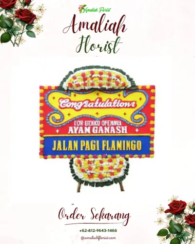 Bunga Papan Congratulation di Sako Baru